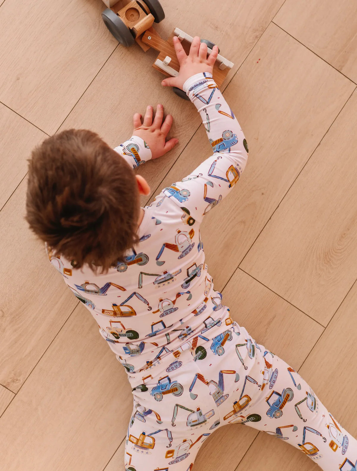 Baby Bamboo Pajamas - Bamboo Sleeper - Little Builder Bird & Bean Lil Tulips