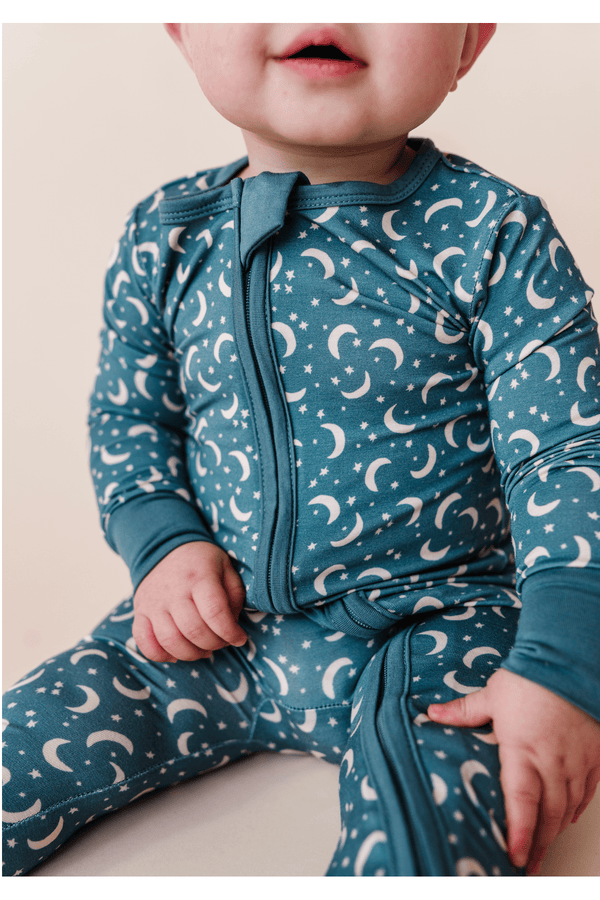 Baby Bamboo Pajamas - Love You To the Moon Bird & Bean Lil Tulips