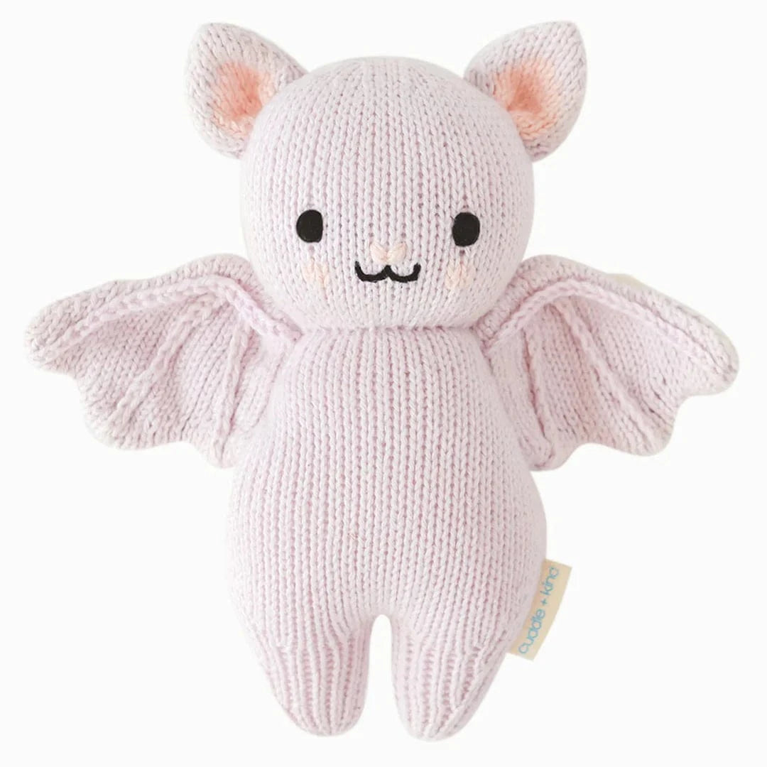 Baby Bat Lavender Hand Knit cuddle+kind Lil Tulips