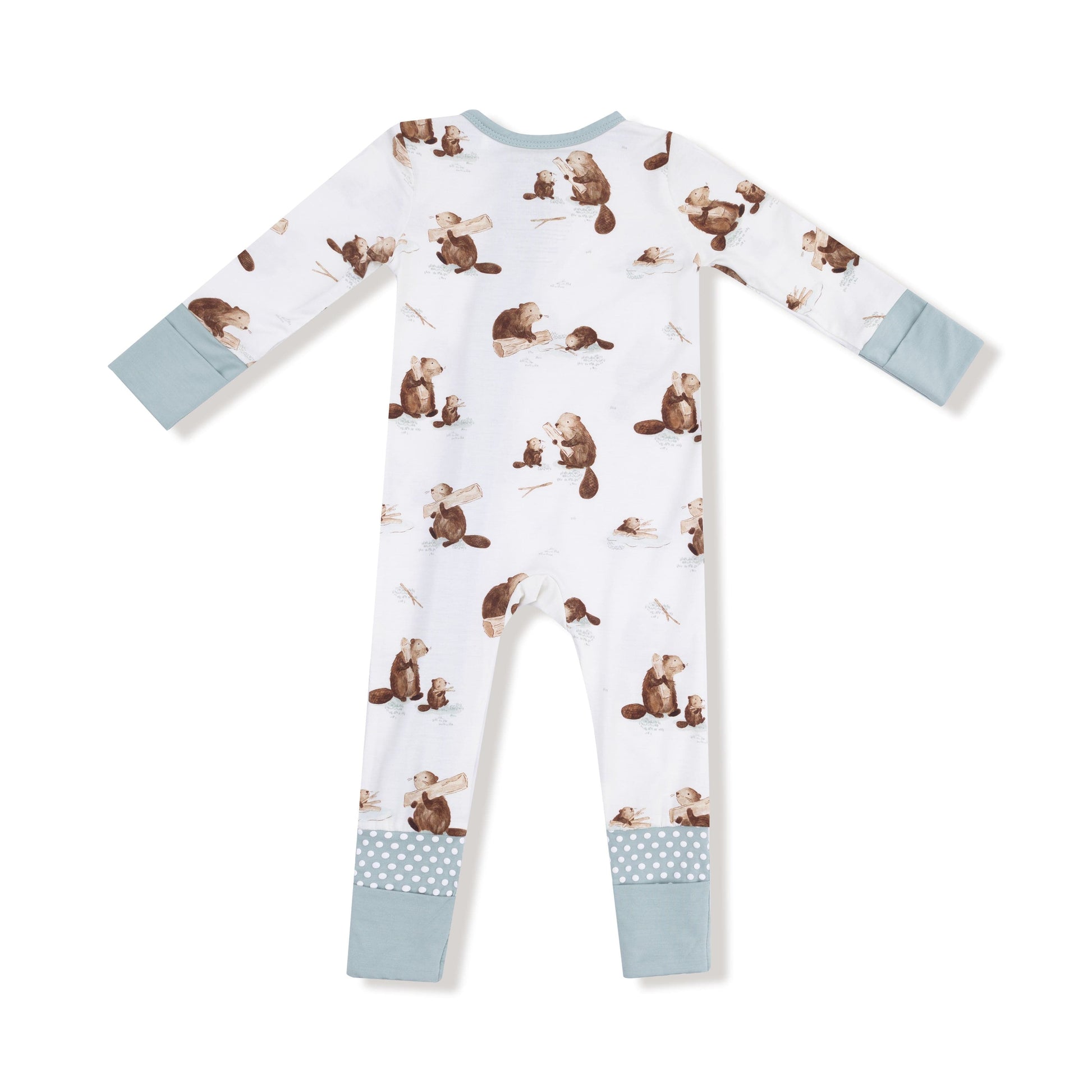 Baby Beavers - 2 Way Zipper Romper Angel Dear Lil Tulips