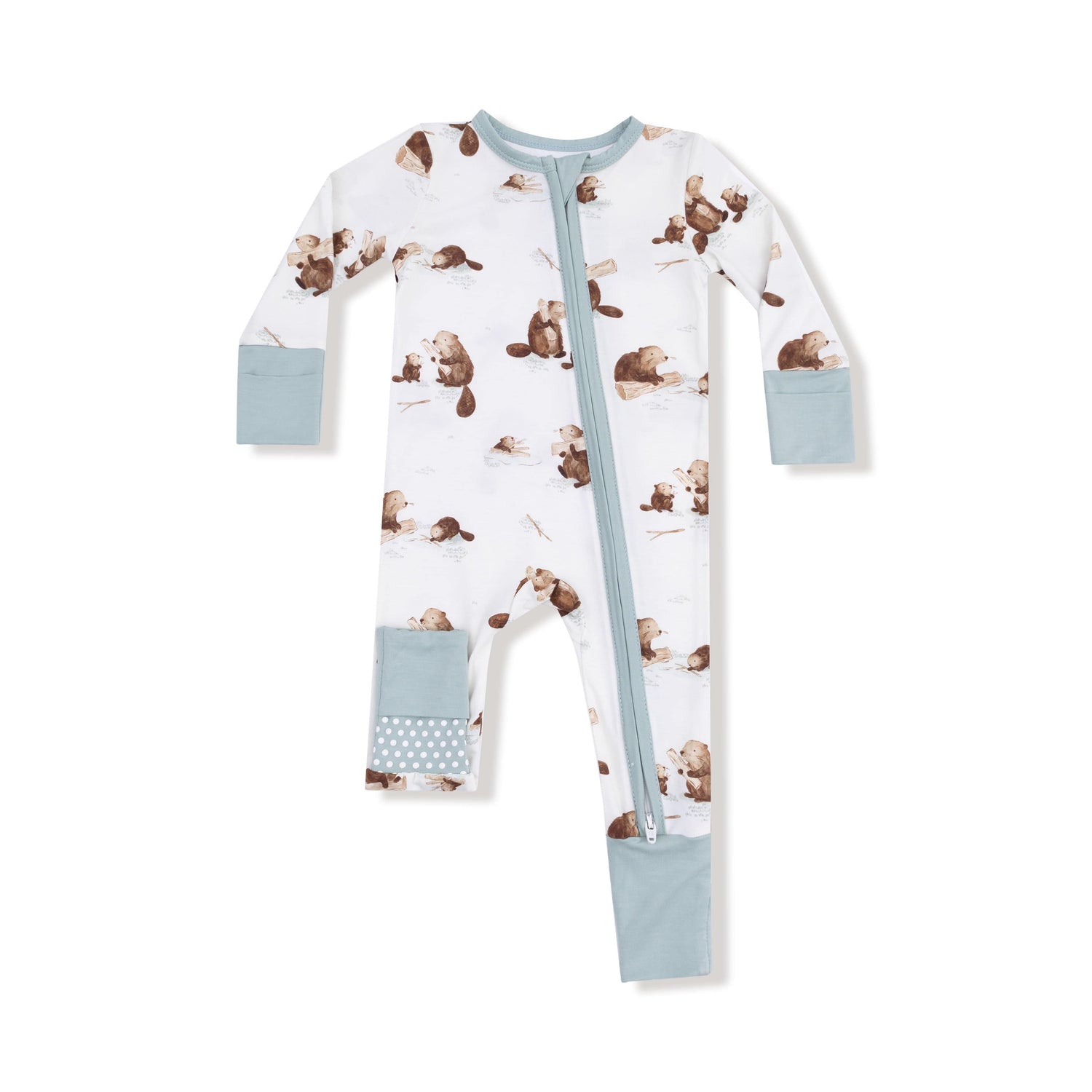 Baby Beavers - 2 Way Zipper Romper Angel Dear Lil Tulips