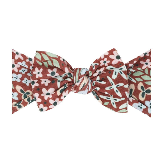 Baby Bling® Fall Printed Knot Soft Nylon Headband - Spice Floral Baby Bling Bows Headbands Lil Tulips