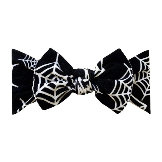 Baby Bling® Printed Knot: Web Baby Bling Bows Headbands Lil Tulips