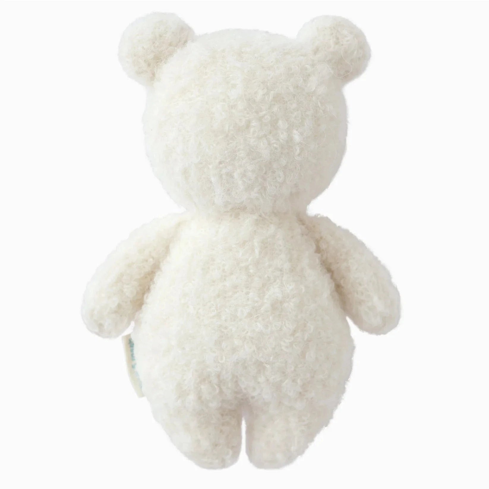 Baby Bouclé Bear Ivory Hand Knit cuddle+kind Lil Tulips