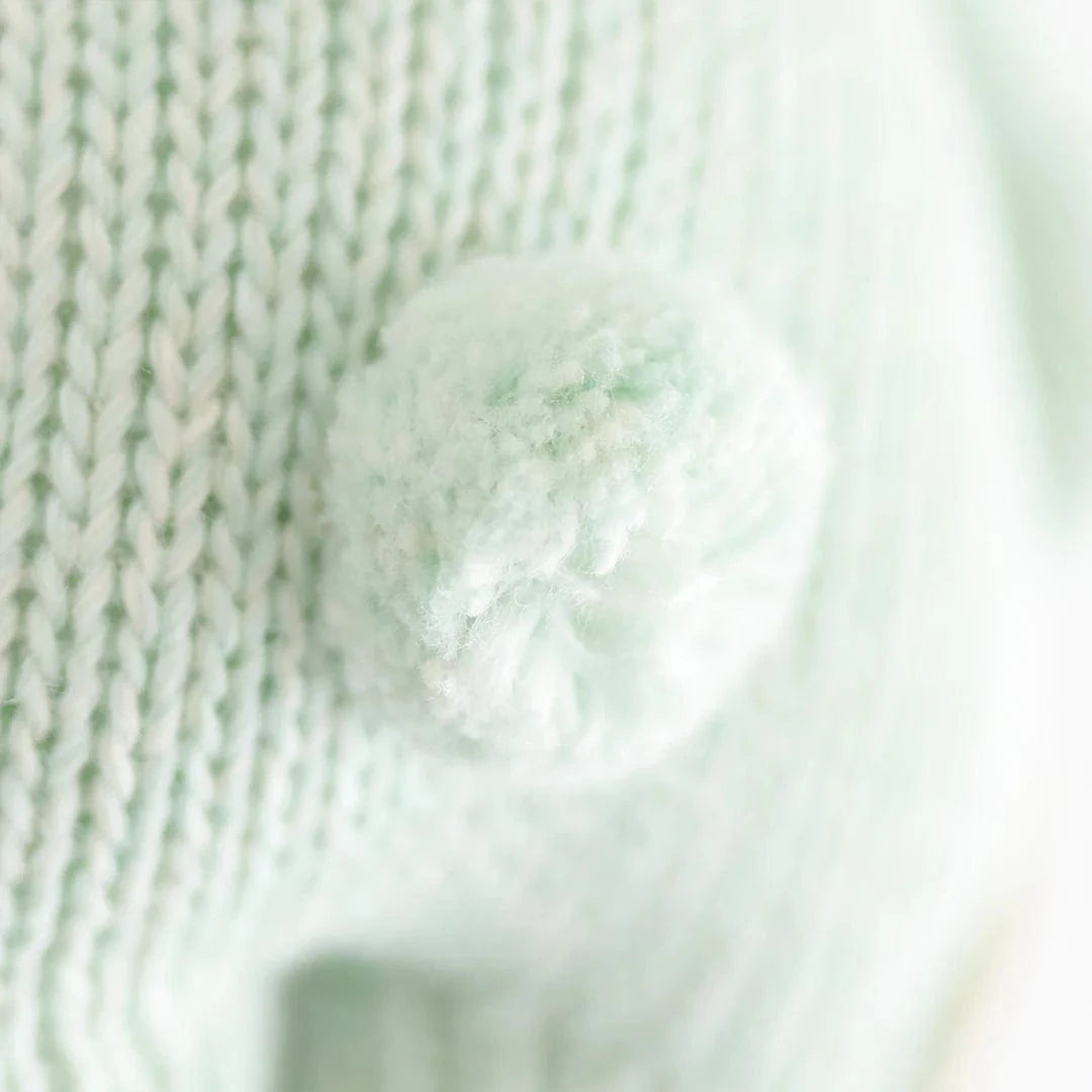 Baby Bunny Mint Hand Knit cuddle+kind Lil Tulips