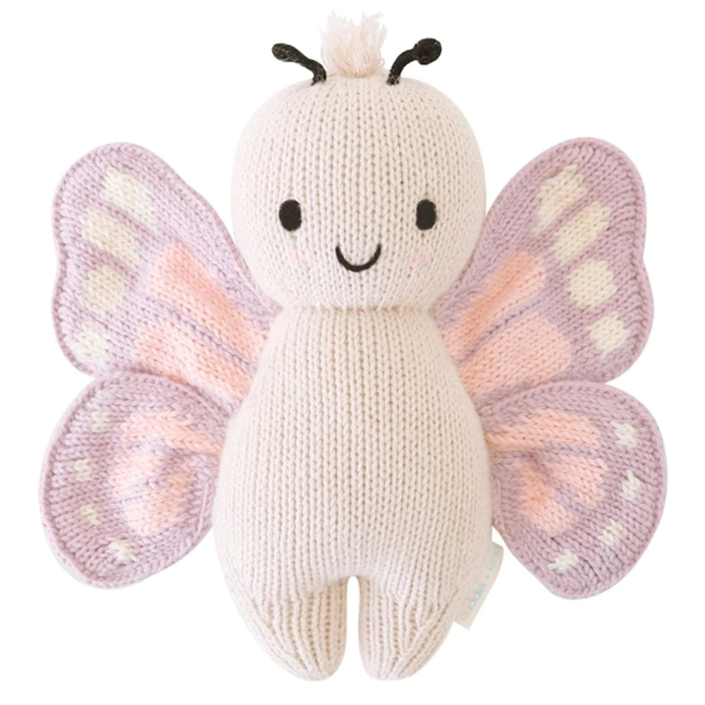 Baby Butterfly Hand Knit Doll - 7" cuddle+kind Lil Tulips