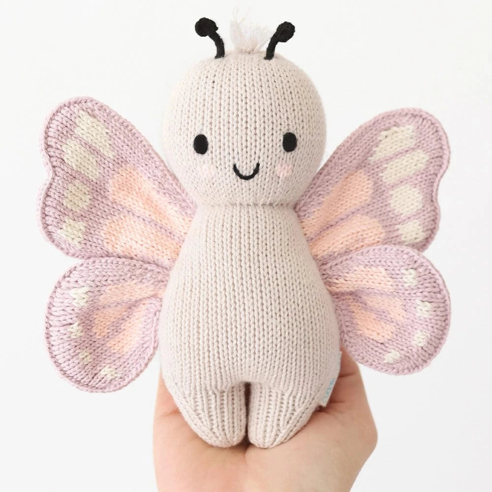 Baby Butterfly Hand Knit Doll - 7" cuddle+kind Lil Tulips