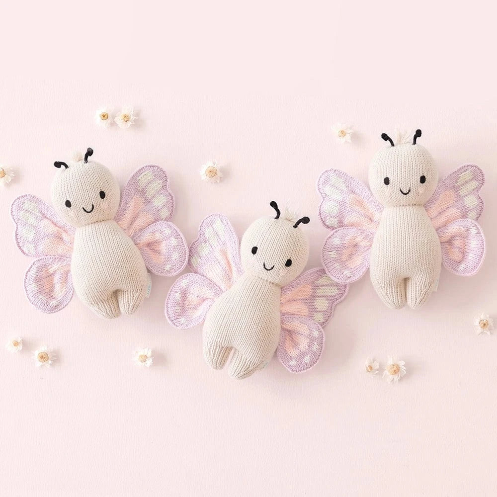 Baby Butterfly Hand Knit Doll - 7" cuddle+kind Lil Tulips