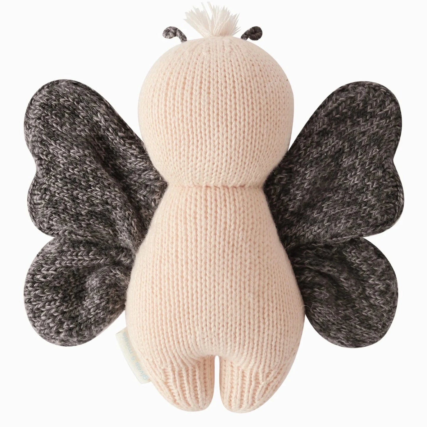 Baby Butterfly Peach Hand Knit Doll - 7" cuddle+kind Lil Tulips