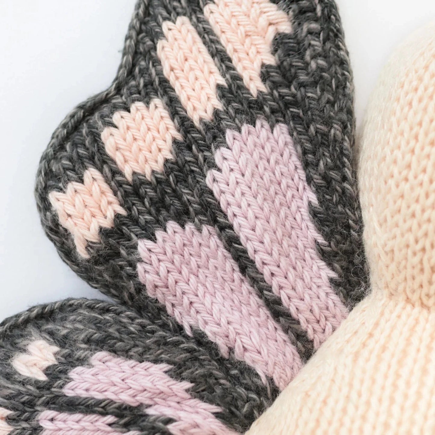 Baby Butterfly Peach Hand Knit Doll - 7" cuddle+kind Lil Tulips