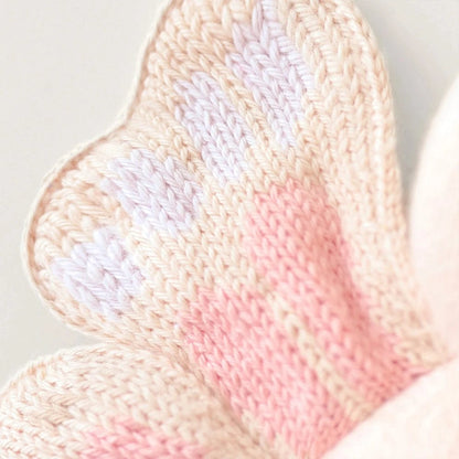 Baby Butterfly (Petal Pink) Hand Knit Doll - 7" cuddle+kind Lil Tulips