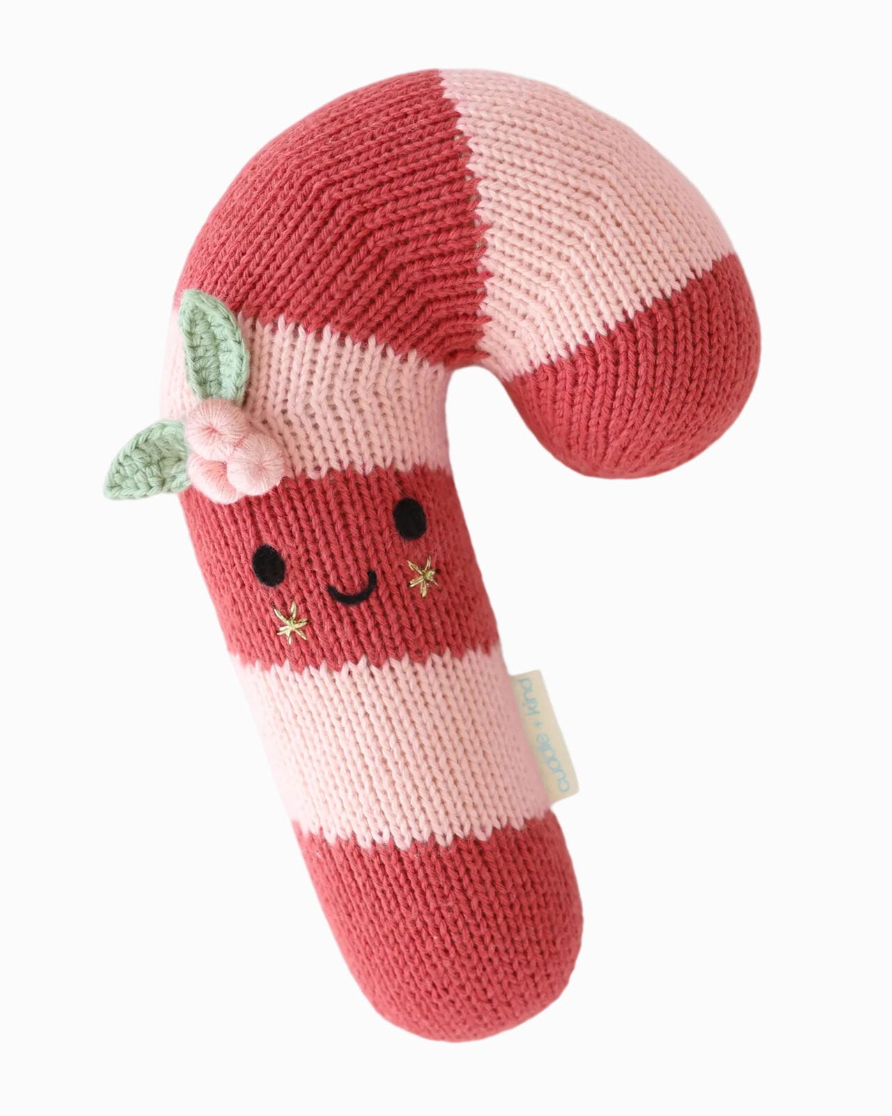 Baby Candy Cane (Blush Stripe) Hand Knit cuddle+kind Lil Tulips