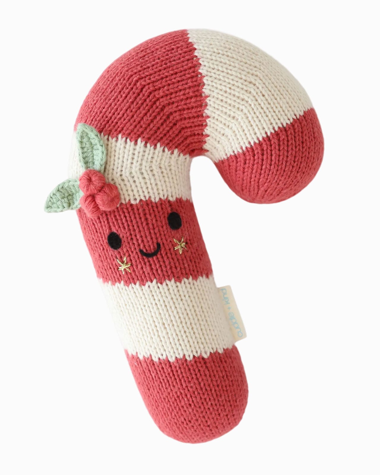 Baby Candy Cane (peppermint stripe) Hand Knit cuddle+kind Lil Tulips