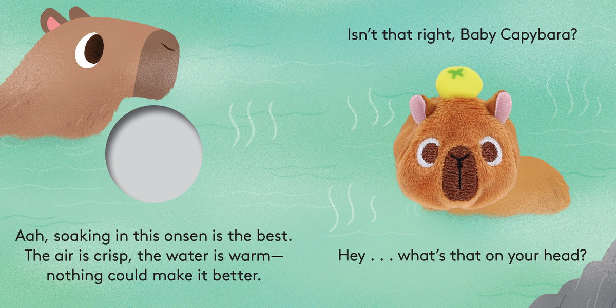 Baby Capybara Finger Puppet Book Chronicle Books Lil Tulips