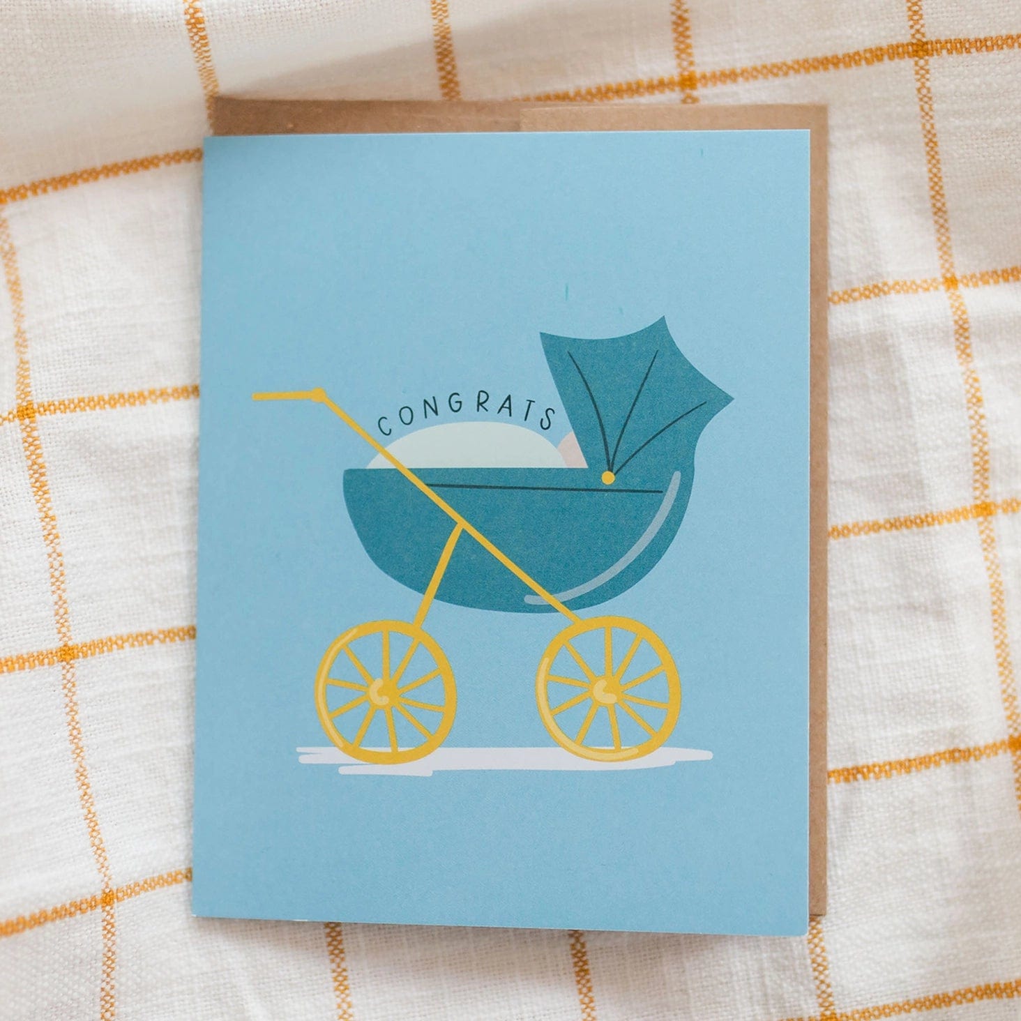 Baby Carriage Congrats Greeting Card Pippi Post Lil Tulips