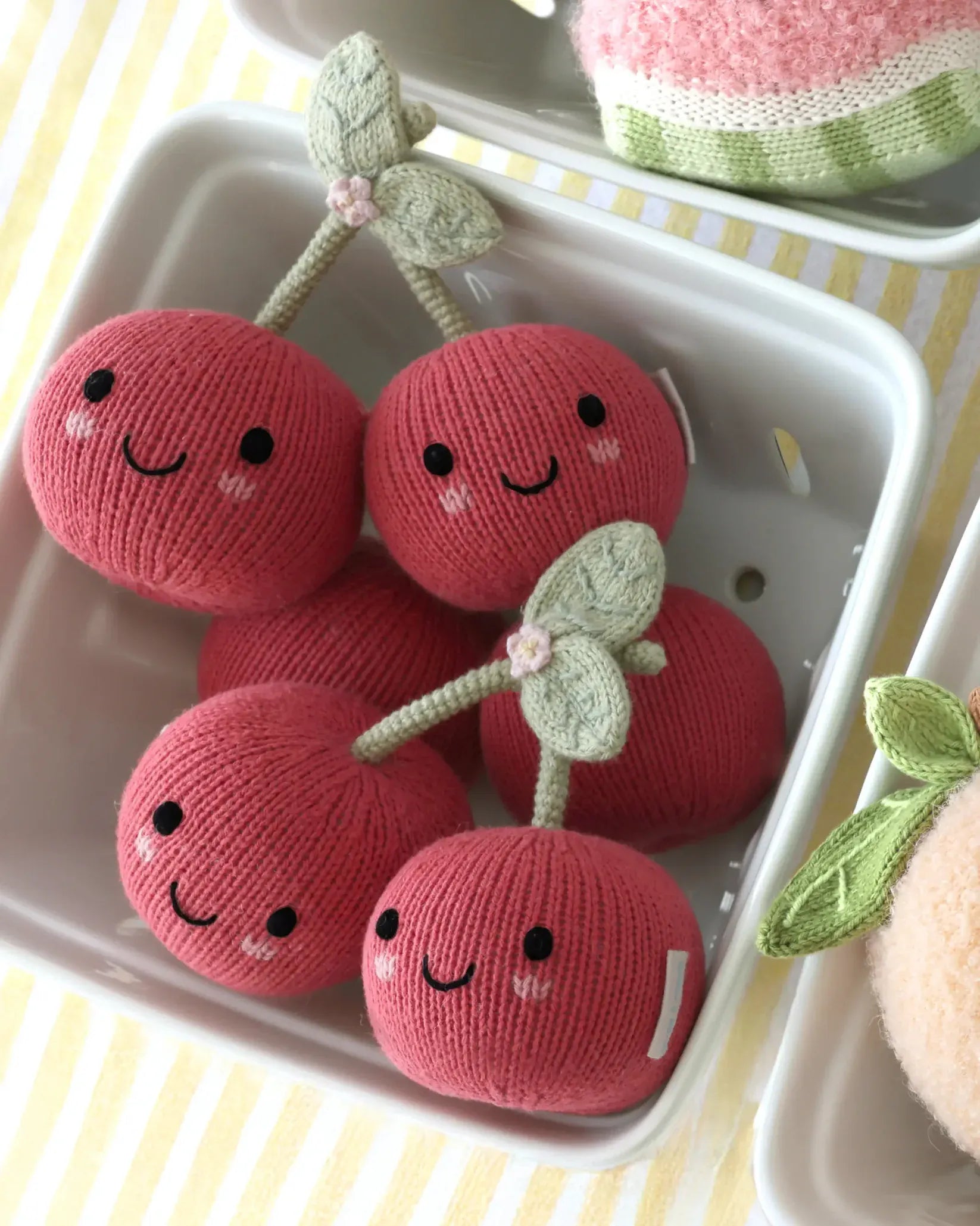 Baby Cherries Hand Knit cuddle+kind Lil Tulips