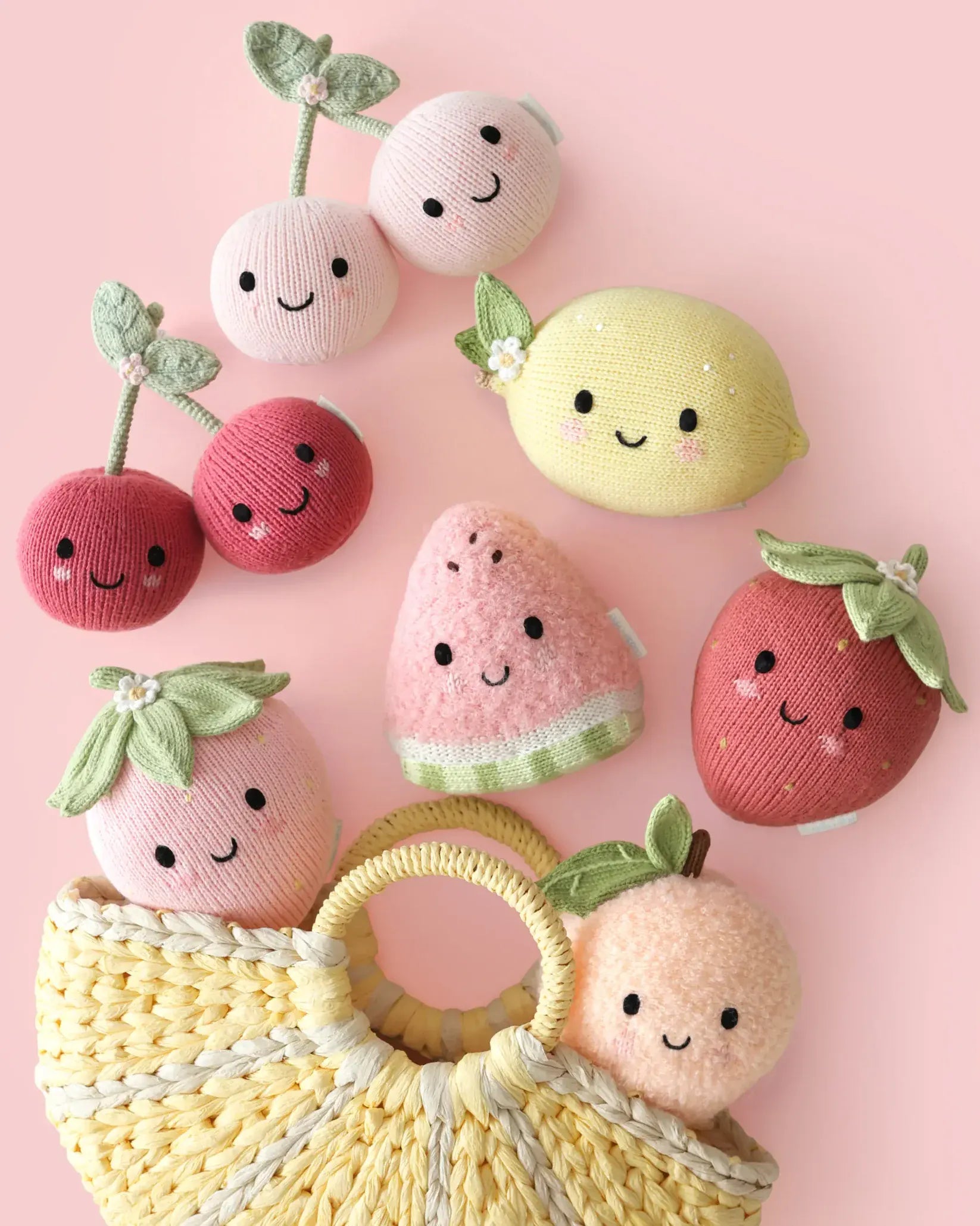 Baby Cherries Hand Knit cuddle+kind Lil Tulips