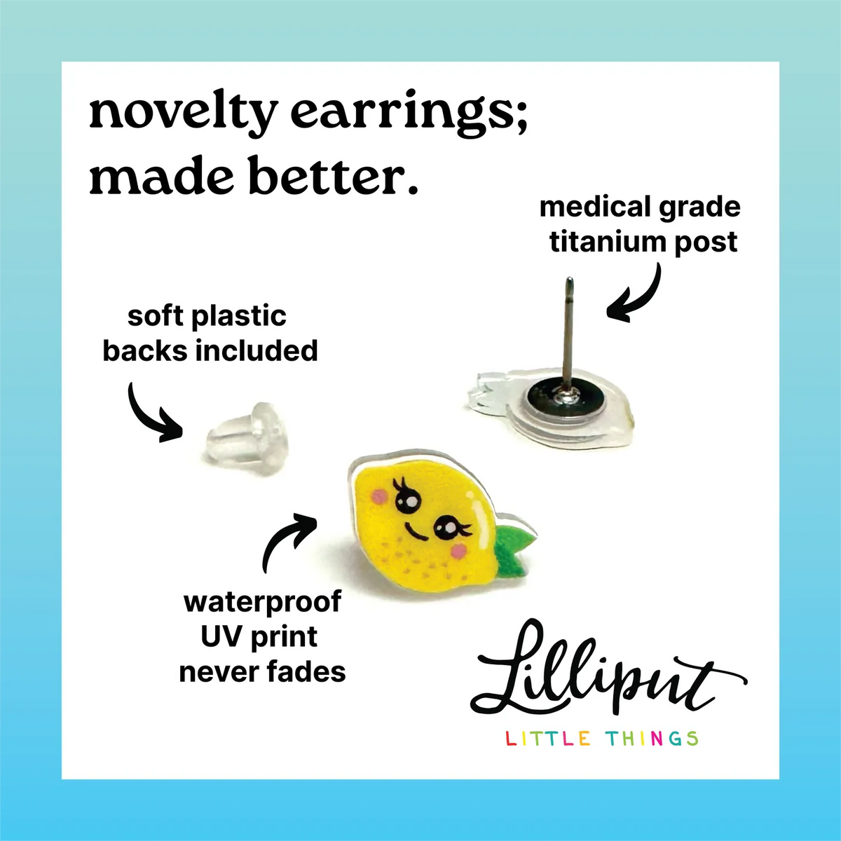 Baby Cow Earrings lilliput Lil Tulips
