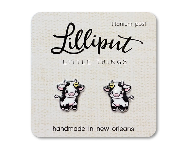 Baby Cow Earrings lilliput Lil Tulips