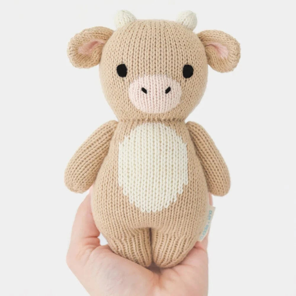 Baby cow Jersey Hand Knit cuddle+kind Lil Tulips