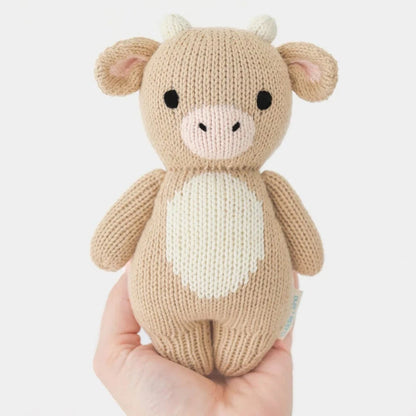 Baby cow Jersey Hand Knit cuddle+kind Lil Tulips