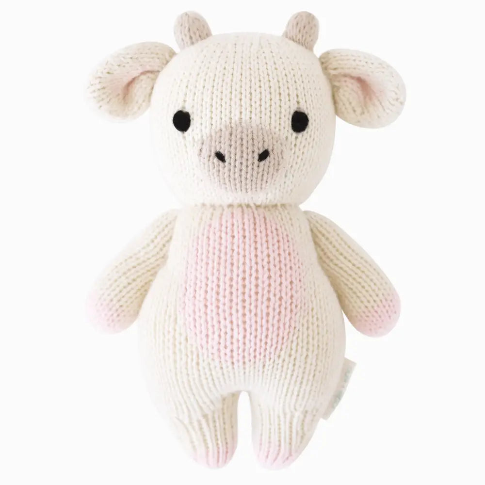 Baby Cow Strawberry Hand Knit cuddle+kind Lil Tulips