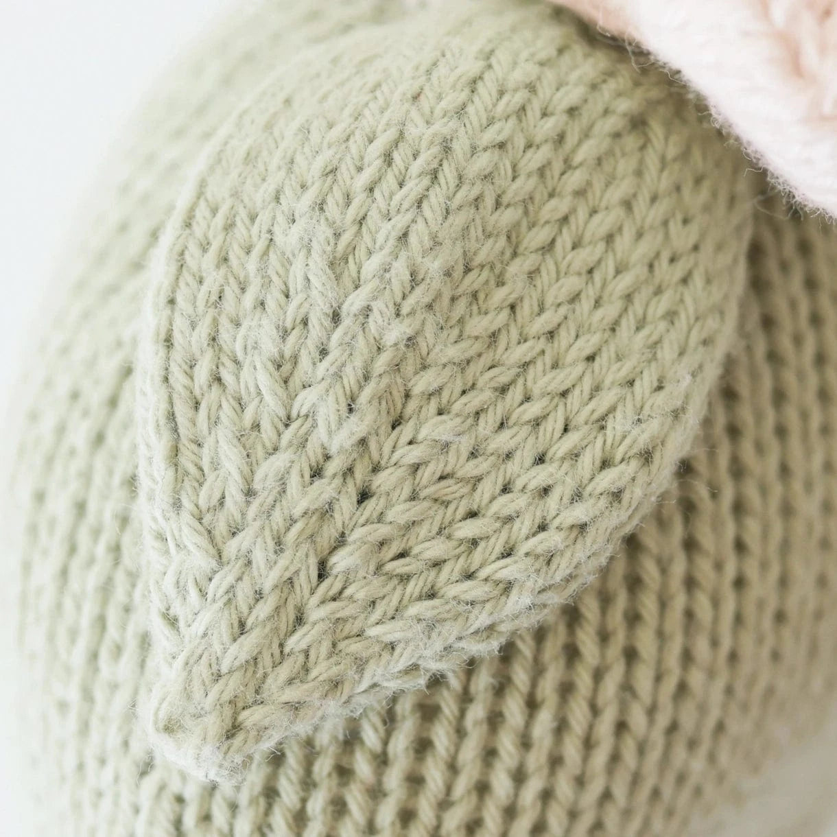 Baby Daisy (Blush Pink) Hand Knit Doll cuddle+kind Lil Tulips