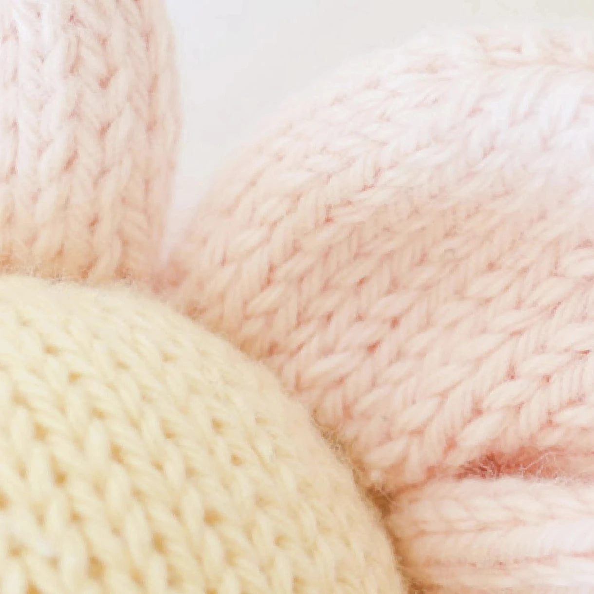Baby Daisy (Blush Pink) Hand Knit Doll cuddle+kind Lil Tulips