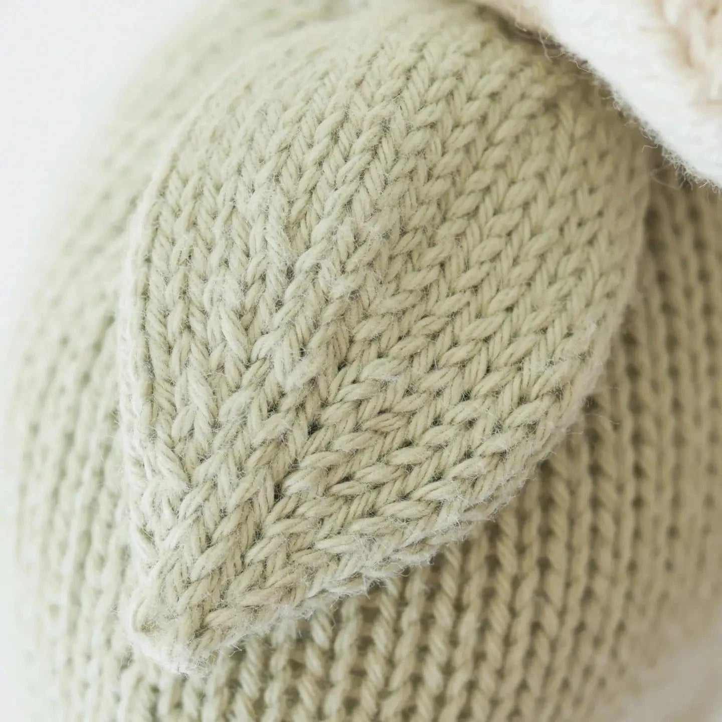 Baby Daisy (Ivory) Hand Knit Doll cuddle+kind Lil Tulips