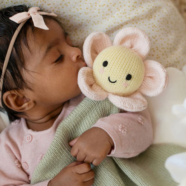 Baby Daisy Lovey (Blush) cuddle+kind Lil Tulips