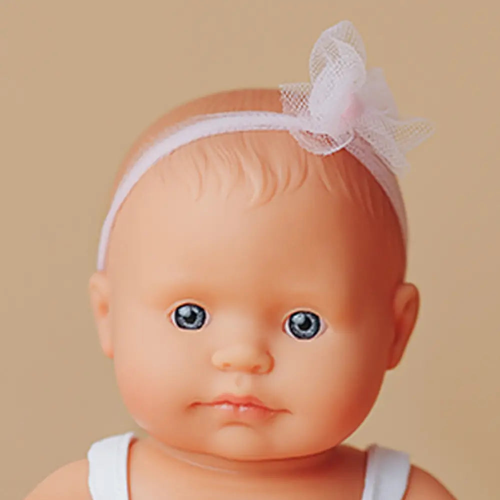 Baby Doll Caucasian Girl 8¼" Miniland Lil Tulips