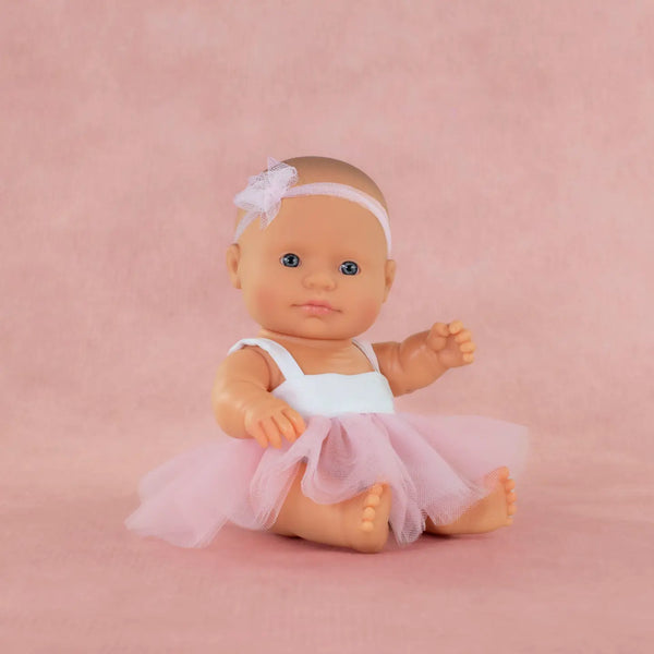 Baby Doll Caucasian Girl 8¼" Miniland Lil Tulips