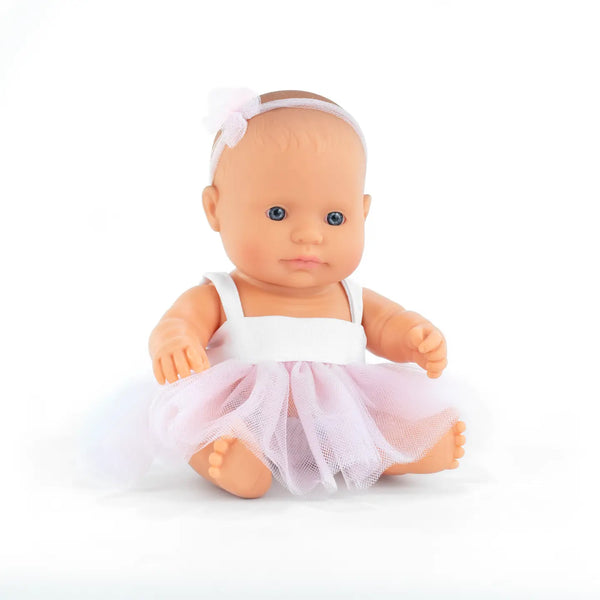 Baby Doll Caucasian Girl 8¼" Miniland Lil Tulips