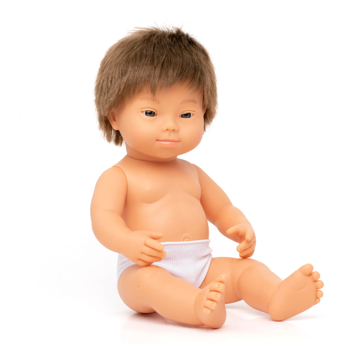 Baby Down Syndrome Caucasian Boy Miniland Lil Tulips