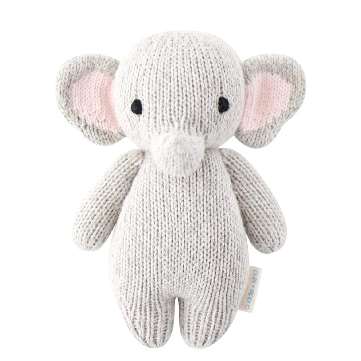 Baby Elephant Hand Knit Doll - 7" cuddle+kind Lil Tulips