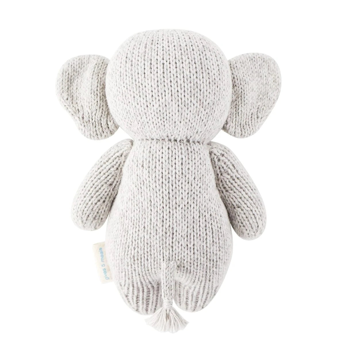 Baby Elephant Hand Knit Doll - 7" cuddle+kind Lil Tulips