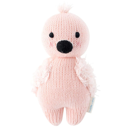 Baby Flamingo Hand Knit Doll - 7" cuddle+kind Lil Tulips
