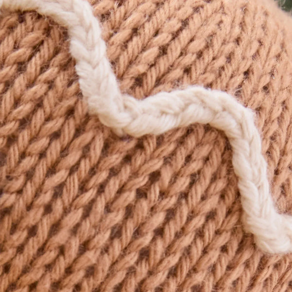 Baby Gingerbread (candy swirl) Hand Knit cuddle+kind Lil Tulips
