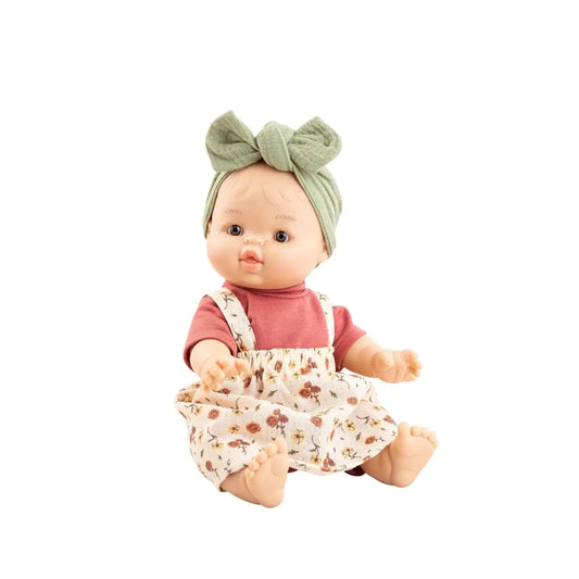 Baby Gordis - Frederica with Floral Overall Dress - Paola Reina Paola Reina Dolls Lil Tulips