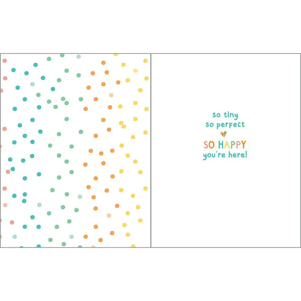Baby Greeting Card - Sweet Baby Dots Gina B Designs Lil Tulips