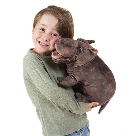Baby Hippo Hand Puppet Folkmanis Puppets Folkmanis Puppets Lil Tulips