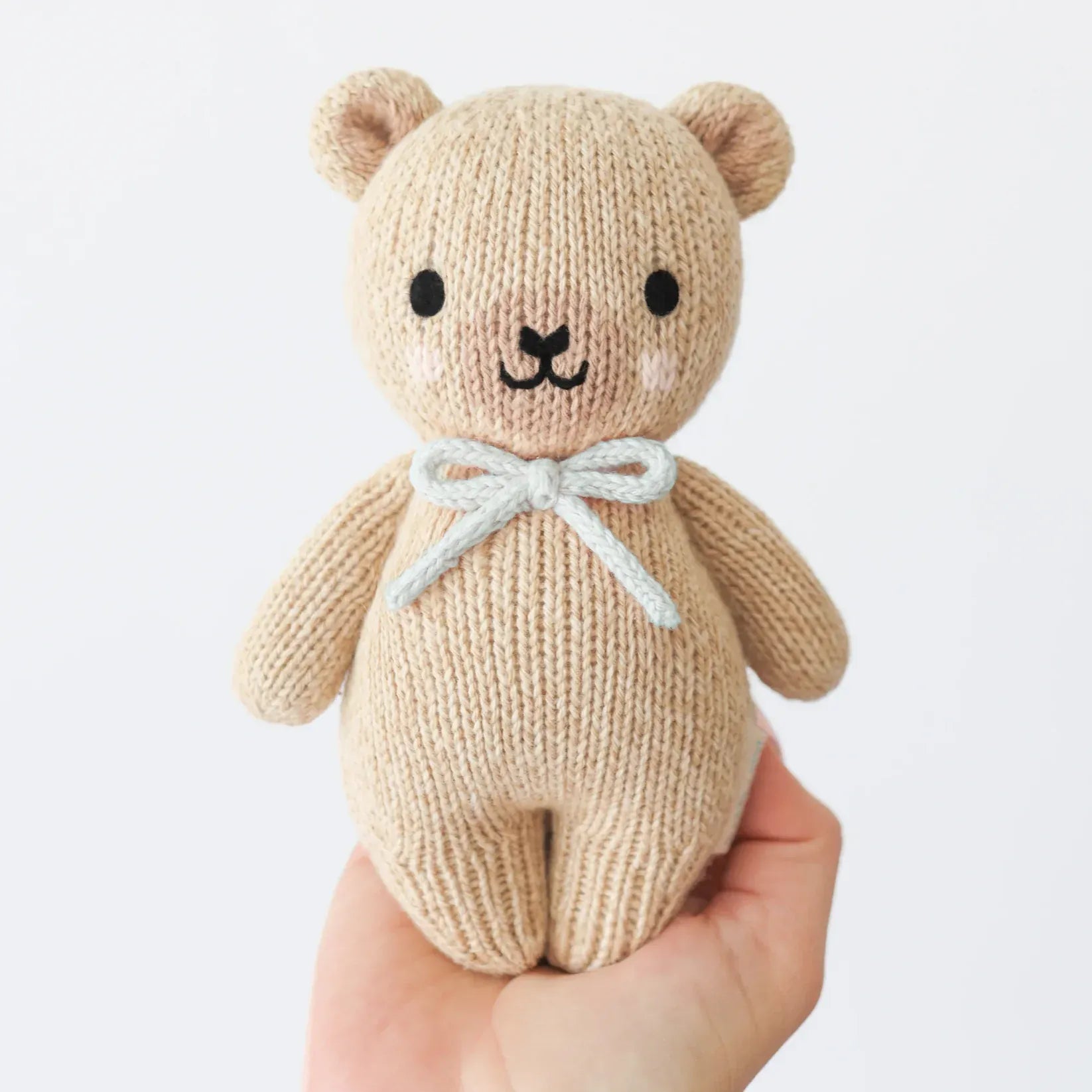 Baby Honey Bear (robin’s egg blue bow) cuddle+kind Lil Tulips