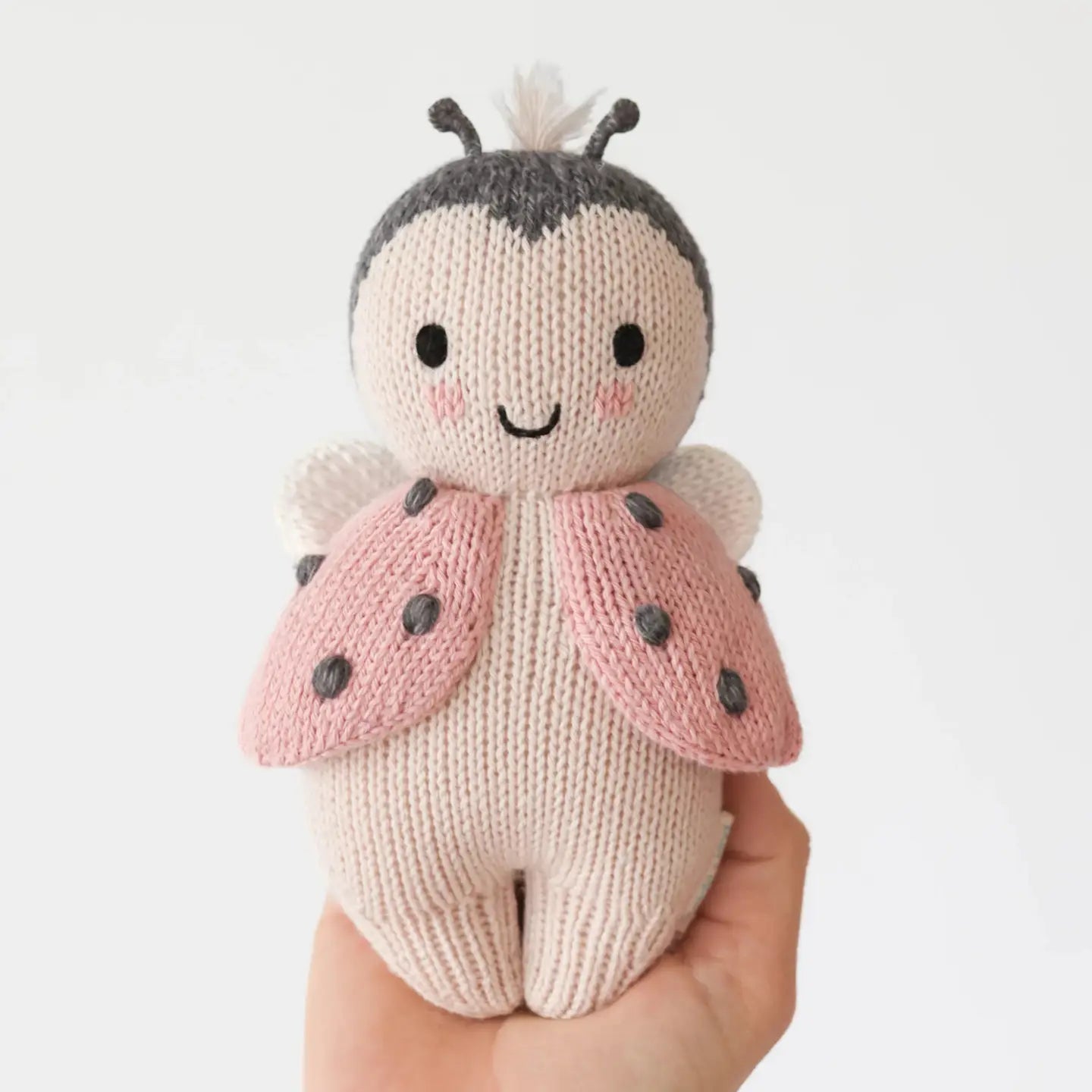 Baby Ladybug Hand Knit cuddle+kind Lil Tulips