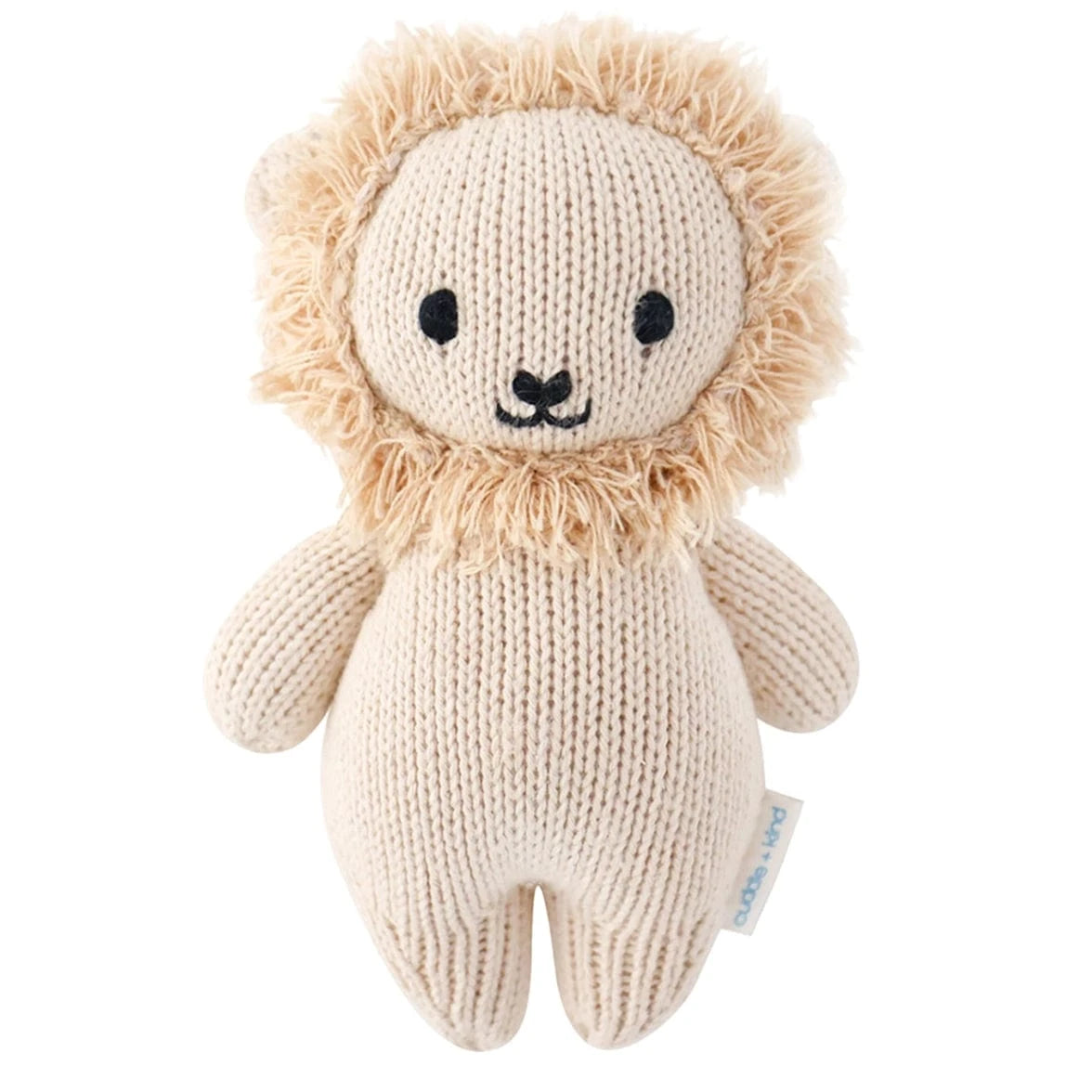 Baby Lion Hand Knit Doll - 7" cuddle+kind Lil Tulips