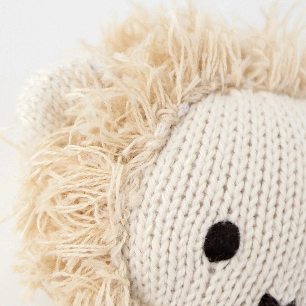 Baby Lion Hand Knit Doll - 7" cuddle+kind Lil Tulips