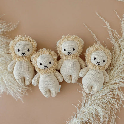 Baby Lion Hand Knit Doll - 7" cuddle+kind Lil Tulips