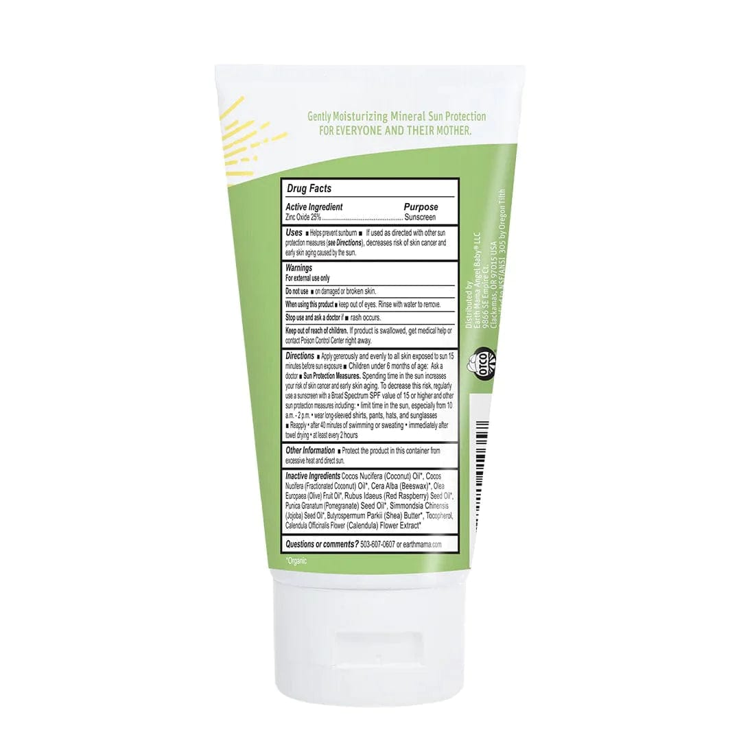 Baby Mineral Sunscreen Lotion - SPF 40 Earth Mama Angel Baby Lil Tulips