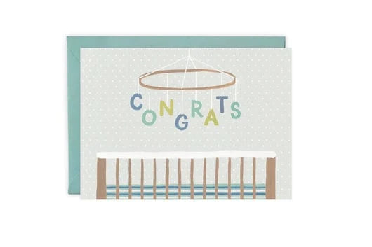 Baby Mobile Congrats Card LoveLight Paper Lil Tulips