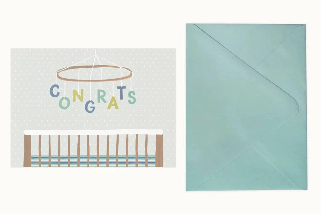 Baby Mobile Congrats Card LoveLight Paper Lil Tulips