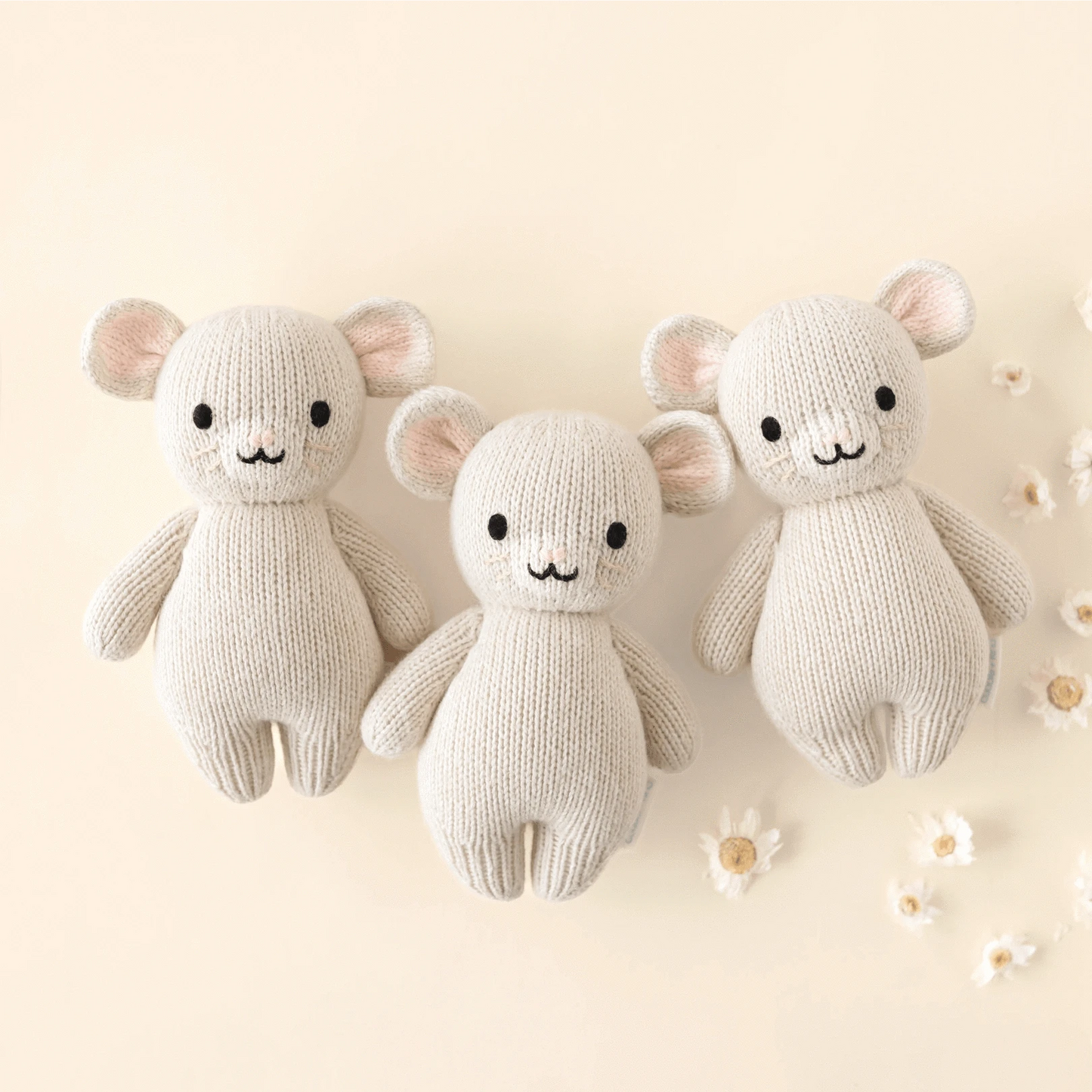 Baby Mouse Hand Knit cuddle+kind Lil Tulips